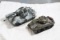 2 WW2 Toy Mark Sherman, King Tiger  Motorized Tanks