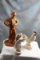 Hull Pottery Rooster, #8017 Male Dancer Pottery &