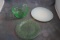 Vaseline Uranium Glass Bowl & 9.5