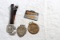 4 Old Watch Fobs Cummins, Richmond Mfg., GC'14 and