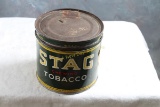 Stag Chewing Tobacco Key Wind Tin 10 Plugs 20 Cents