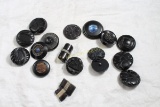 18 Victorian Fasteners Buttons Largest is 2