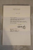 1970 Letter from Hubert Humphrey Signed