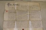 1884 English Leasing Indenture Wax Seal & Stamps