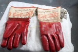 50's Cowboy Ropin' Gloves by Plasticote w/Fringe