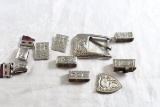 Lot Western Belt Buckle Suspender Red Ryder Parts