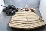 Umpire Mask PIA & Wilson Umpire Pads Vintage