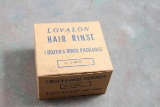 1931 Lovalon Hair Rinse Packages NOS 12 Sealed