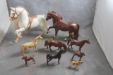 Hard Plastic Toy Horses Various Sizes 11