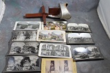 Stereoscope Viewer and 11 Stereoscope Cards