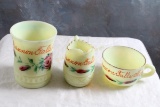 3 Custard Glass Souvenirs Cannon Falls Minnesota