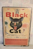 Framed Black Cat Fireworks Poster 36.5