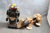 1961 Fisher Price Snoopy Dog & Battery Op Robot