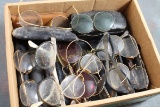 Box full of old Eyeglasses & Cases Some Gold Fill