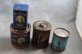 4 Tobacco Tins Granger, Bugler, Charles Denby,