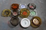 10 Glass Adv. Ashtrays Sahara Las Vegas, Spangler's