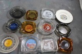 12 Glass Adv. Ashtrays Bob Stupak's Vegas World,