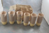 NOS Luau Ware Set of 6 Tumblers in Box