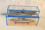 Ship Models USS Yorktown II & USS Benham in Display