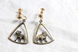 Pair of Mack Truck Bulldog Screw back Earrings