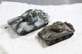 2 WW2 Toy Mark Sherman, King Tiger  Motorized Tanks