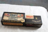 2 Old Kraft Limburger Cheese Boxes 1/2 & 1/4 LB