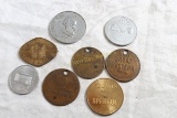 7 Tokens & Sprague Spinner 1955 GM Chevrolet, Buick