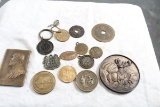 Old Misc. Coin, Medallions, Key Fobs Advertising
