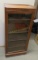 Antique Glass Front Display Case With Four Shelves