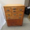 Shabby Frankenstein Cabinet On Wheels With Drawers