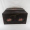 Vintage Hand Painted Small Wooden Trunk