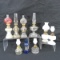 9 small & mini oil lamps P&A and V&C