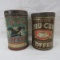 LOYL & TRU-CUP one pound coffee tins