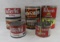 8 vintage coffee tins, Nash's, Sanka, Edwards