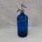 J&J Seltzer Co 26 oz Blue Glass Dispenser
