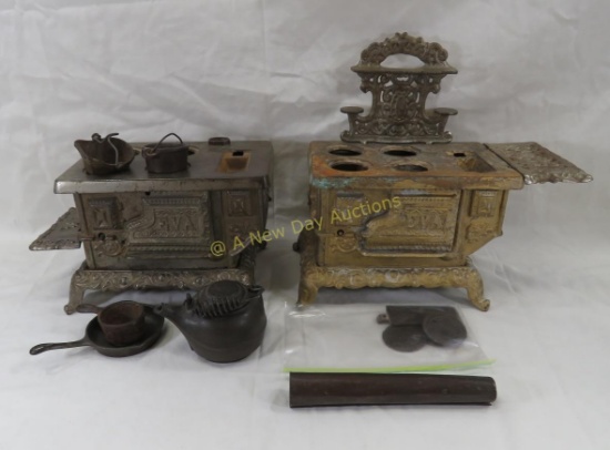 2 Kenton EVA Children's Cast Iron Stoves