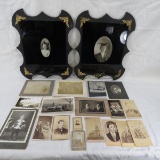 18 Antique Photos, CDV and Cabinet Cards