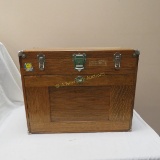 Wood Tool Box Drop Front No Key