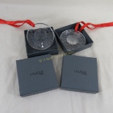 2 1997 Lalique Anastasia Christmas Ornaments