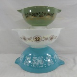 3 Pyrex Cinderella Bowls