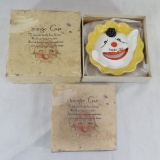 1930s Goebel clown sponge cup in box