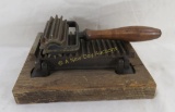 American machine Co crimper with roller