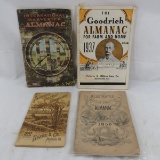 1850, 1892, 1916 and 1937 Farmers Almanacs