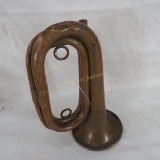 Antique Voco-Tone Bugle and USMC Canteen