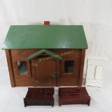 Antique Wooden Doll House- made for Eva