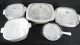 5 Corning Ware Pans with Lids