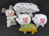 Stoneware & Ceramic Pig Coin Banks