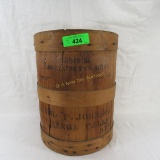 Carl F Johnson Cannon Falls Wooden Barrel