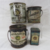 Monarch Peanut Butter, Cocoa & Bengal Brand Tins