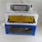 2 Atlas O gauge Hopper and Box car with boxes